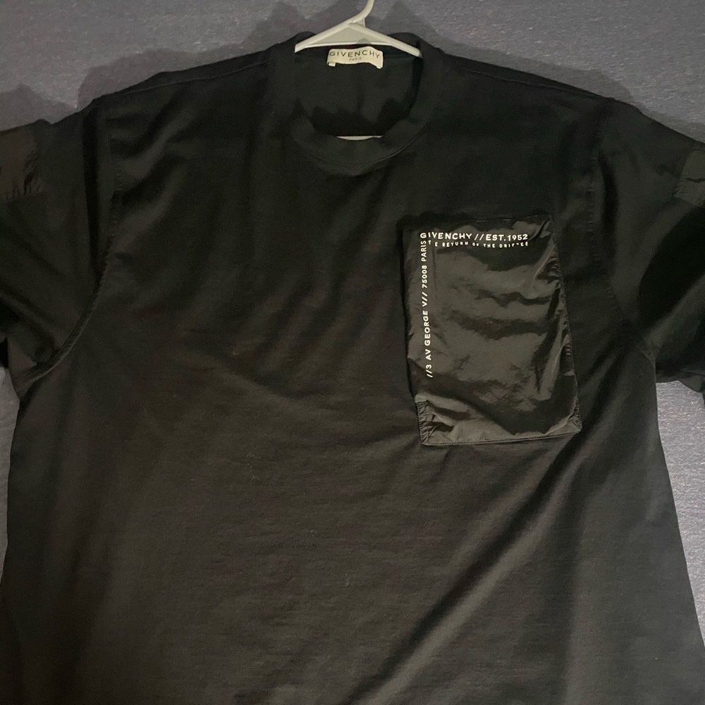 GIVENCHY BI-MATERIAL T-SHIRT- brand new condition.